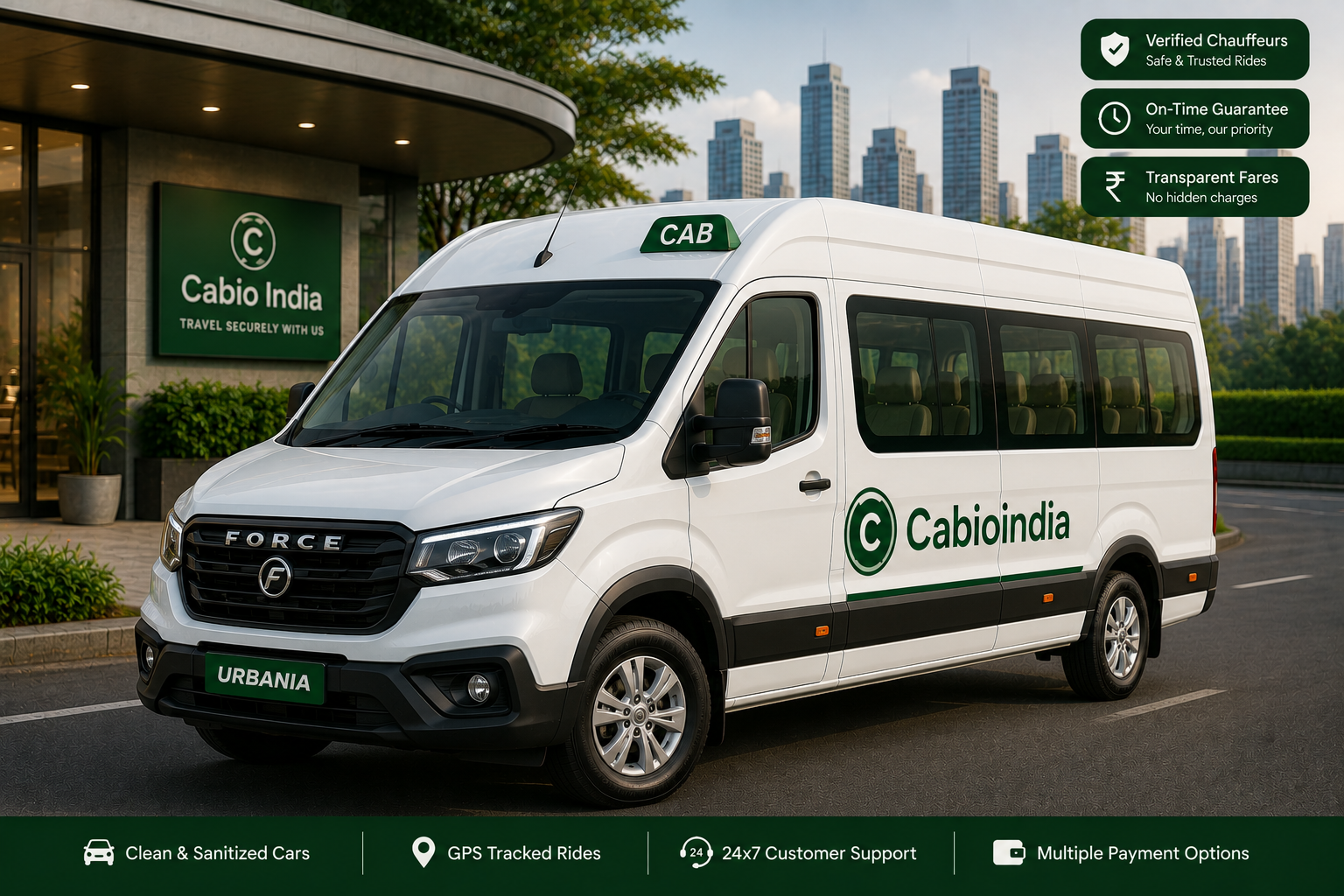 Force Urbania cab booking Ahmedabad